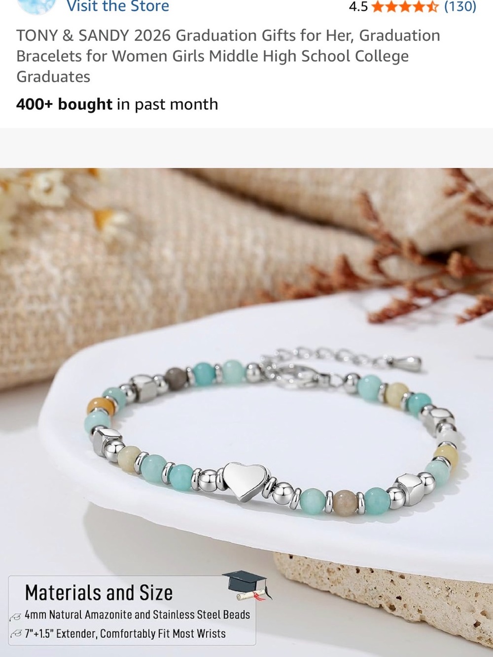NWT Graduation Bracelet - Picture 2 of 6